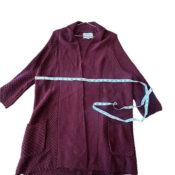 Lucky Brand Sweater Womens Size Medium Cardigan Chunky Knit Open Duster - Picture 5 of 6